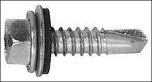 HWD self-drill/self-tap screw with sealant washer
