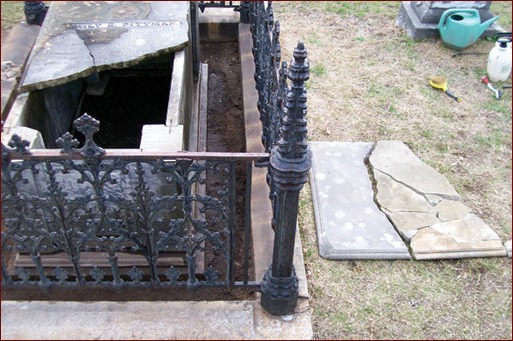 Jonathan Appell explains the process of saving one of Decatur, Ga’s, historic monuments, a box crypt tomb known as Miss Emily.
