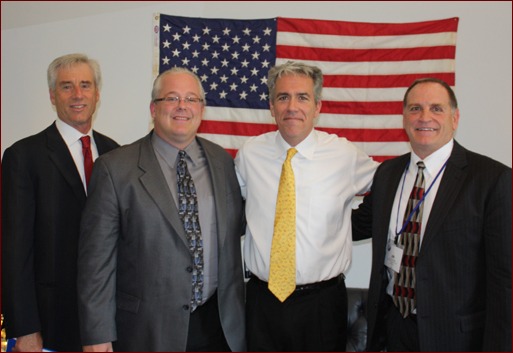 Mark Kemp, Jeff Buczkiewicz, Congressman Joe Walsh of Illinois, and Jim O'Connor.