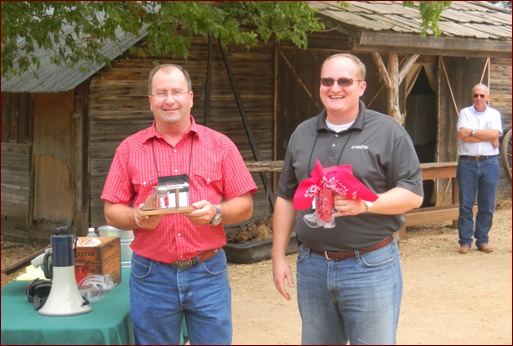 Sutter Masonry’s Mike Sutter finished in first place and Oldcastle’s Andy Brinkmeier took second in MCAA’s gun shootout at Enchanted Springs Ranch.