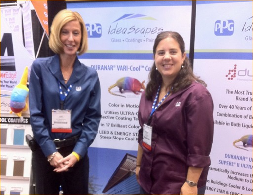Jodi Pitchok and Sharon Bird from PPG Industries had great attendance at their booth.