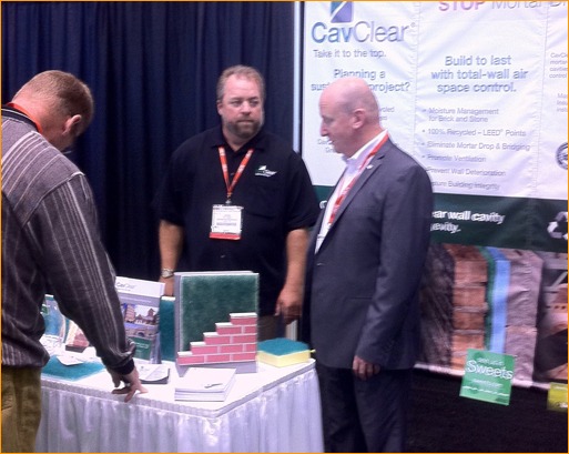 Cav Clear had study traffic at their booth during CONSTRUCT.