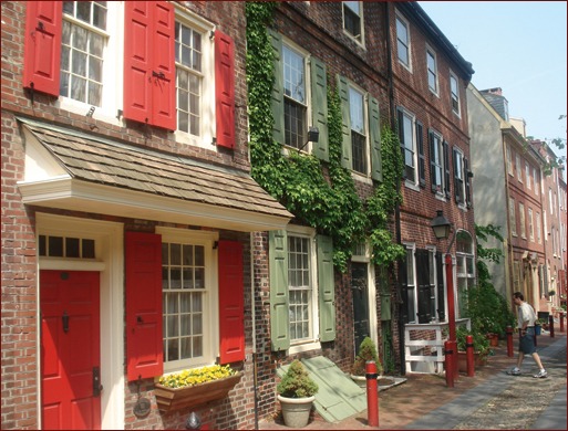 Elfreth’s Alley in Philadelphia is known as the oldest residential street in America, and it is a national historic landmark. The homes are charming, expensive and still standing today, because they were constructed with bricks. Masonry at its finest!