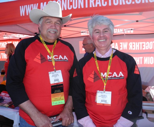 MCAA Past-presidents Mackie Bounds and Alan Griffin